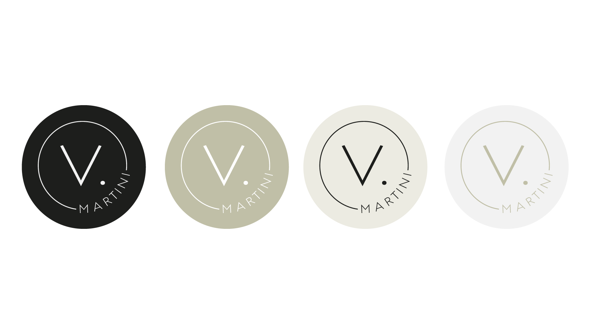 Logo minimalista em cores neutras